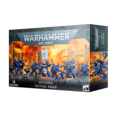 Space marines tactical squad, warhammer 40000, games workshop, model 48-07